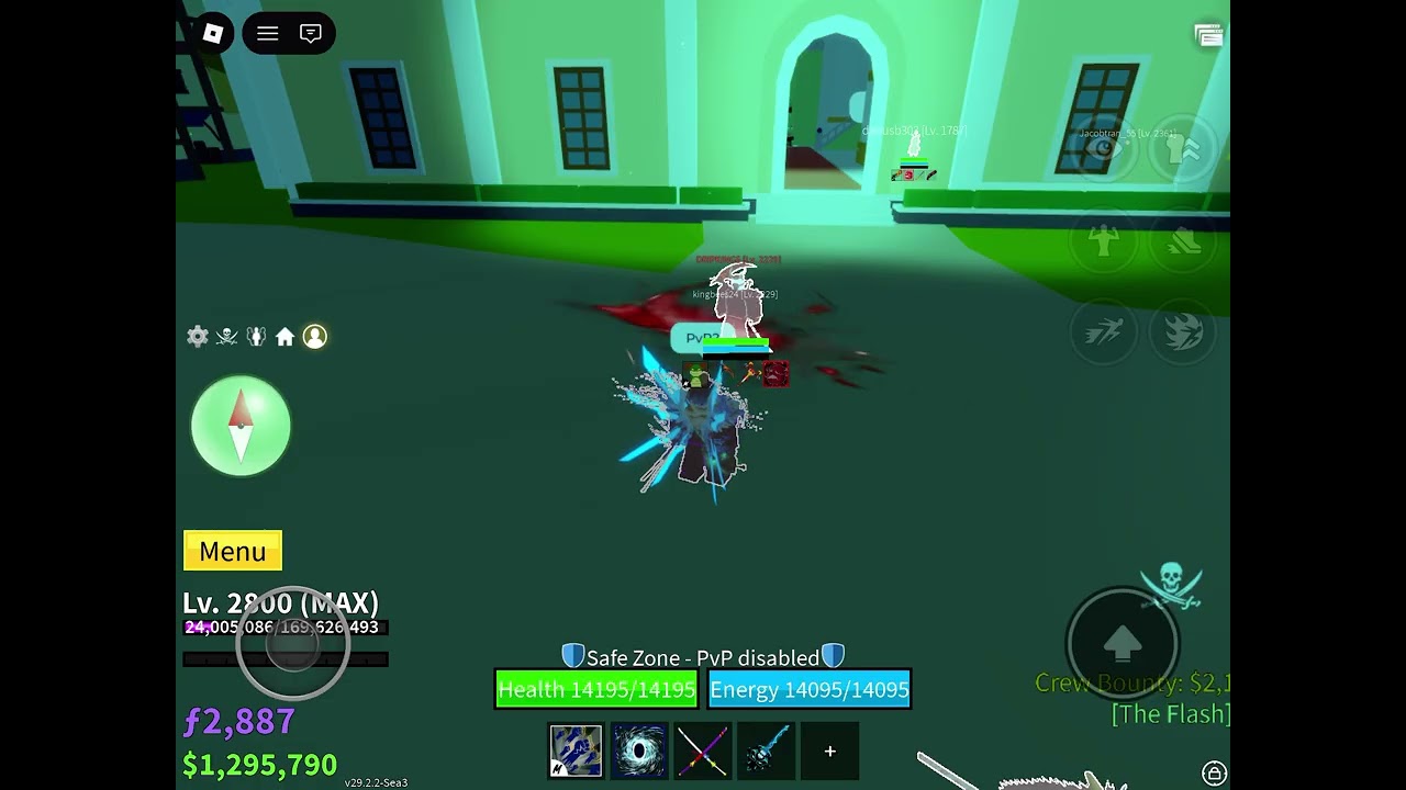 I pvped this hacker in blox fruits ⚔️