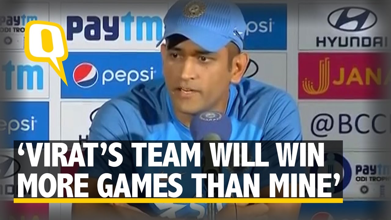 The Quint: “Virat’s Team Will Win More Matches Than Mine,” Says MS Dhoni