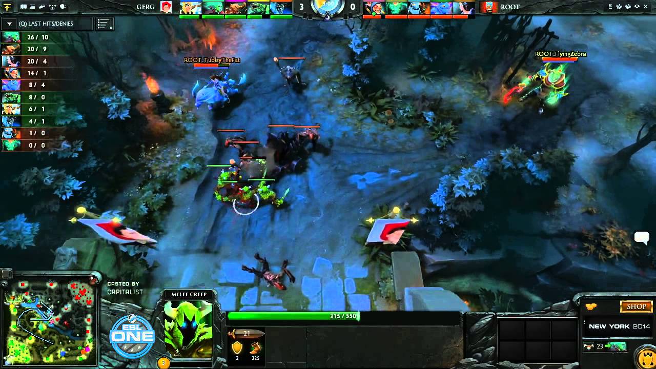 Team Gerg vs ROOT Gaming Game 1 - ESL One New York NA Qualifier - @DotACapitalist & @NahazDota