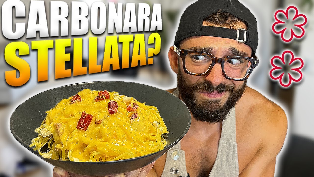 Ordino la CARBONARA con DUE STELLE MICHELIN! Come sarà??
