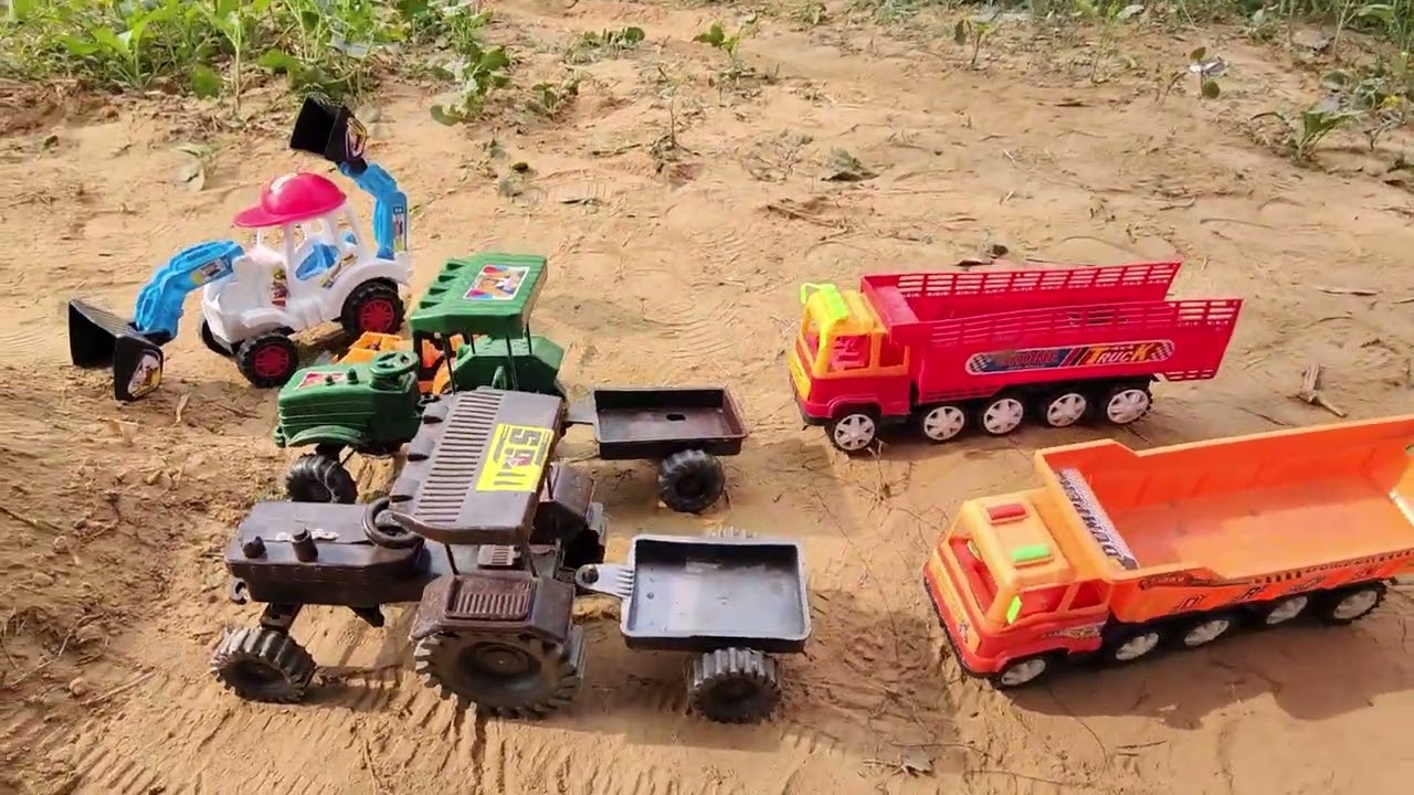 Tractor and trolley wala video | jcb se balu ki khudai | truck, tractor wala video | truck 