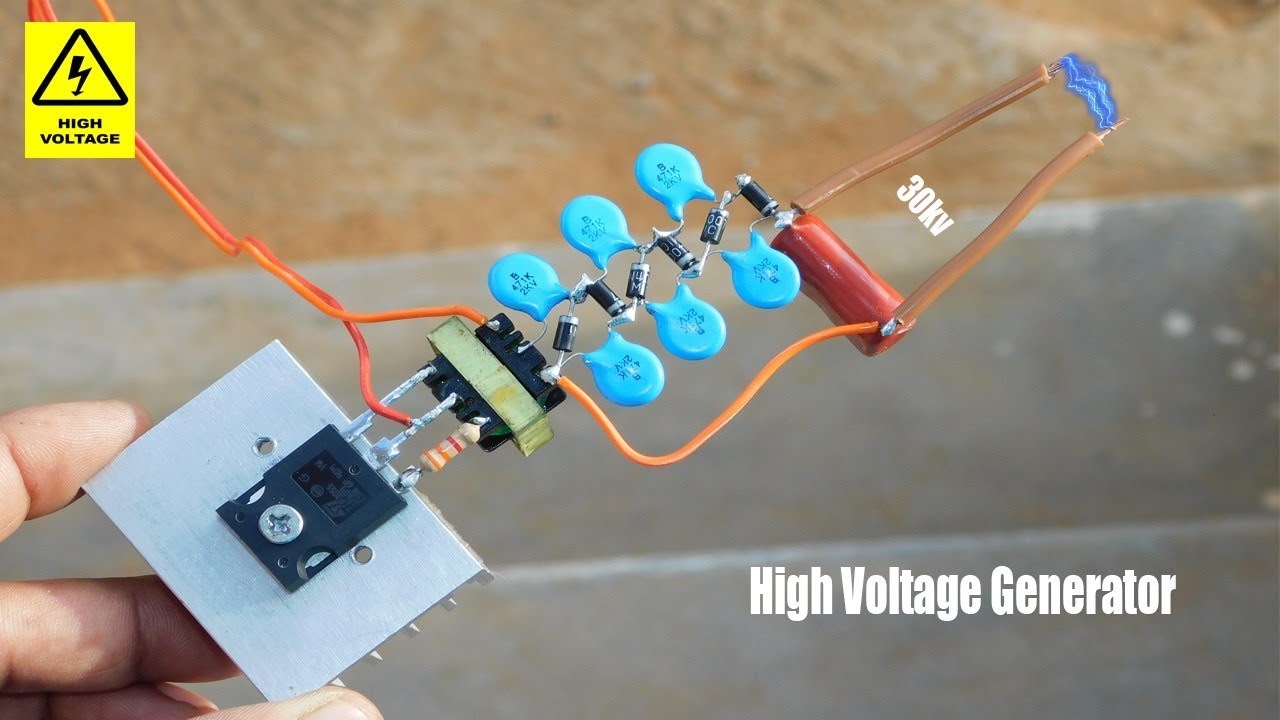 High Voltage Generator Circuit | 6-12v To 30000v