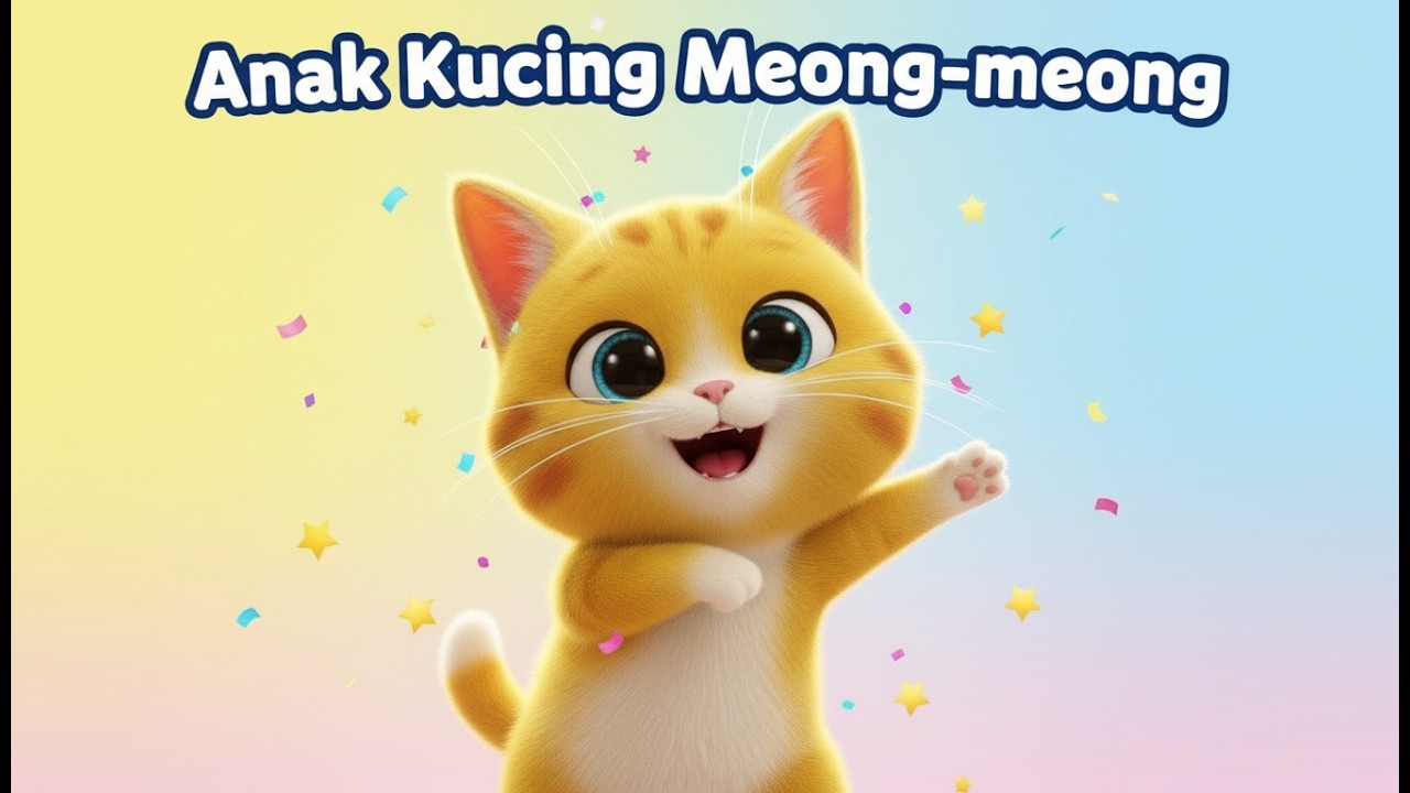 Anak Kucing Meong - Meong 🐱💃 | Lagu Anak Ceria | Animasi 3D | JIBI INDONESIA