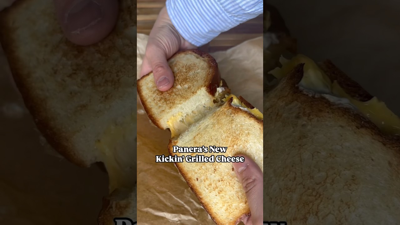 Panera&rsquo;s new Kickin&rsquo; Grilled Cheese #panera #grilledcheese #fastfood