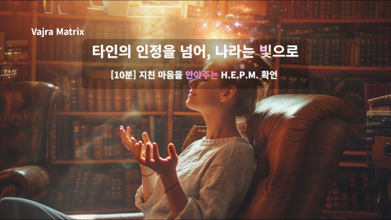 [ESFJ 전용] 타인의 인정을 넘어 진정한 나라는 빛을 출력할 당신에게. 10분 H.E.P.M. 확언 | 다정한 안식과 무한한 자존감 주파수의 리부트 권한 승인