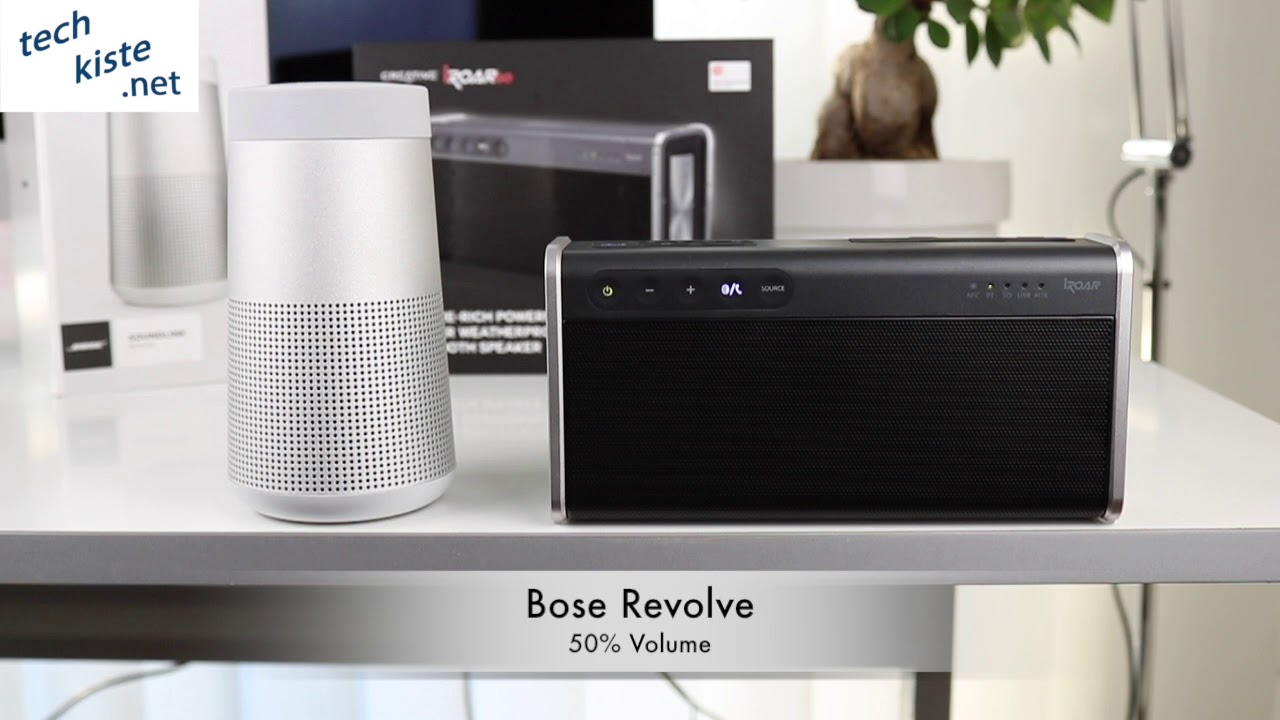 Bose Revolve vs Creative iRoar Go