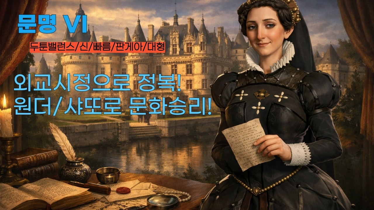[문명 VI] 하루에 문명 3가지 하기 ㅋㅋ (프랑스/흑트린)