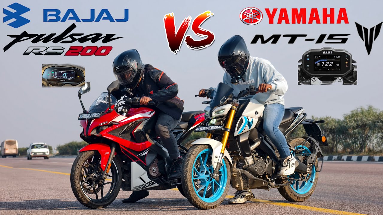 Bajaj Pulsar RS200 (2026) vs Yamaha MT15 V3 || Drag Race || Unexpected Result 