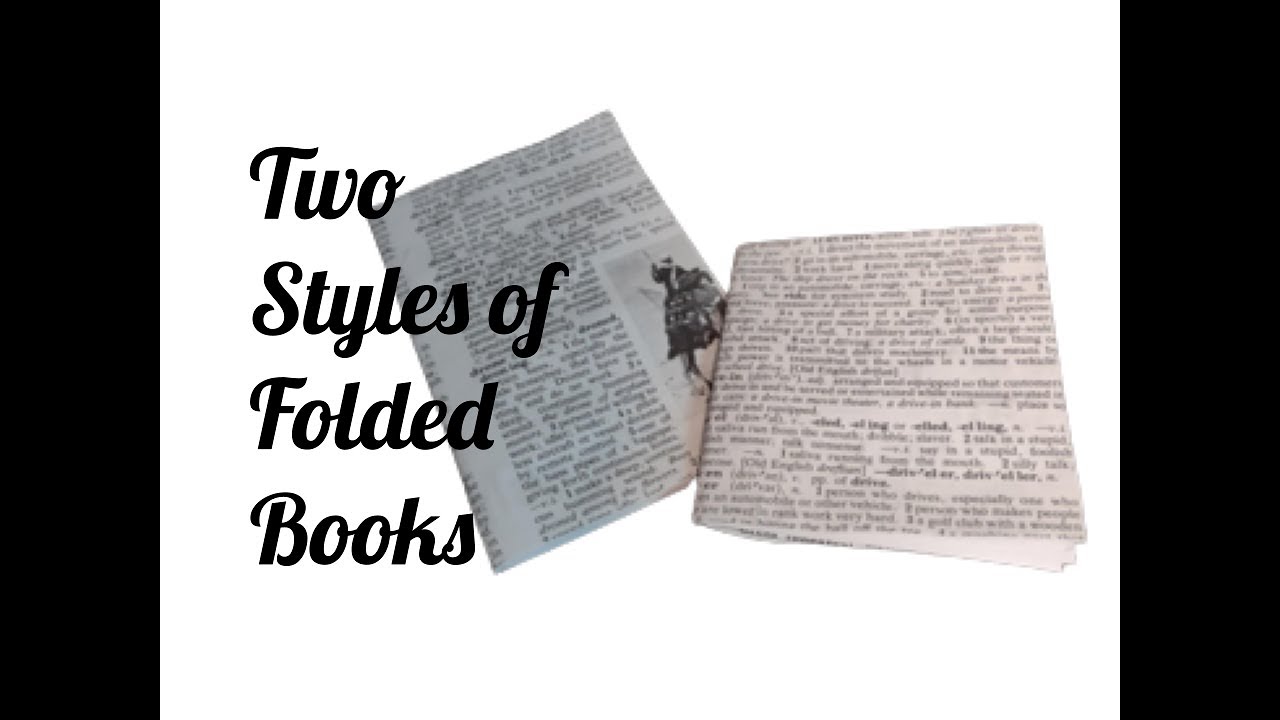 Two Methods of Folded Books,  Journal,  Sketch Book, Origami Book #papercraft