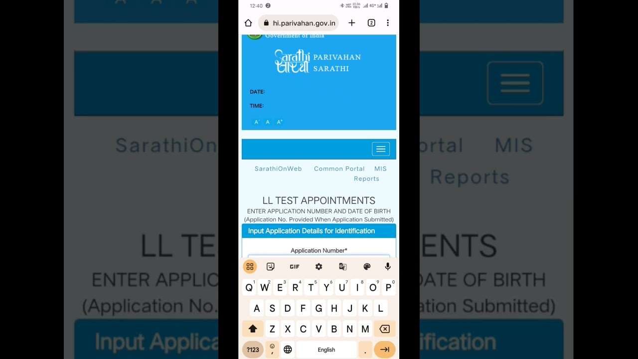 How to book an appointment/slot for a learning license? Book a slot in one minute #short