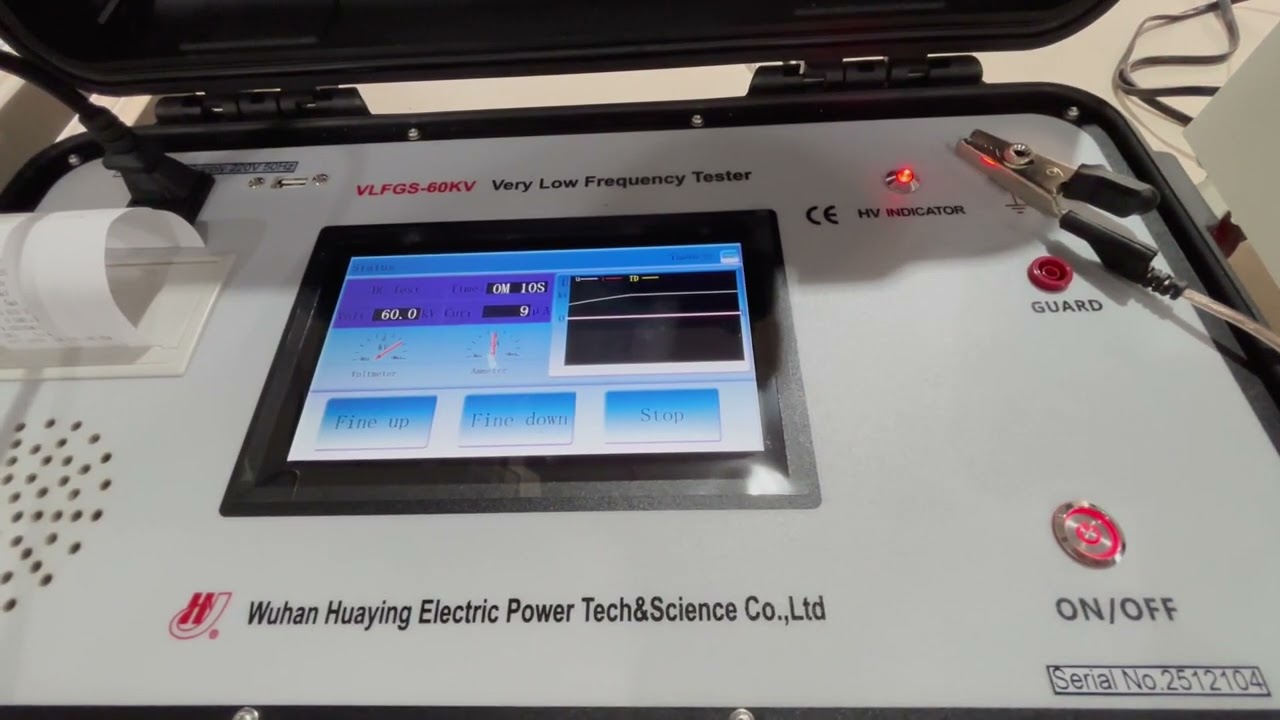 Very Low Frequency Tester  VLFGS 60KV test video 1