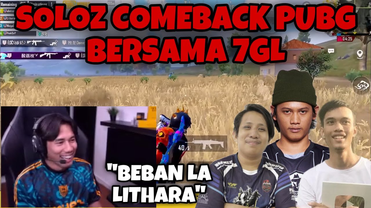SOLOZ COMEBACK PUBGM BERSAMA 7GL 🤣