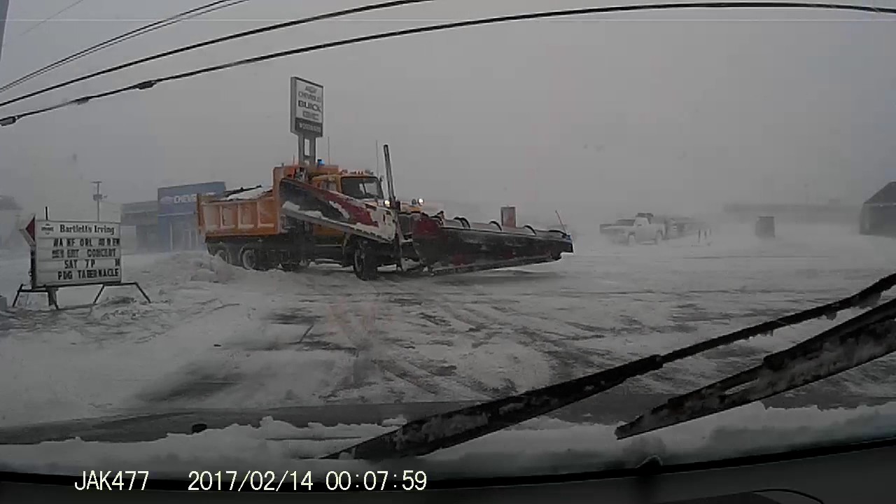 Winter in Bay Roberts. Drive through town.