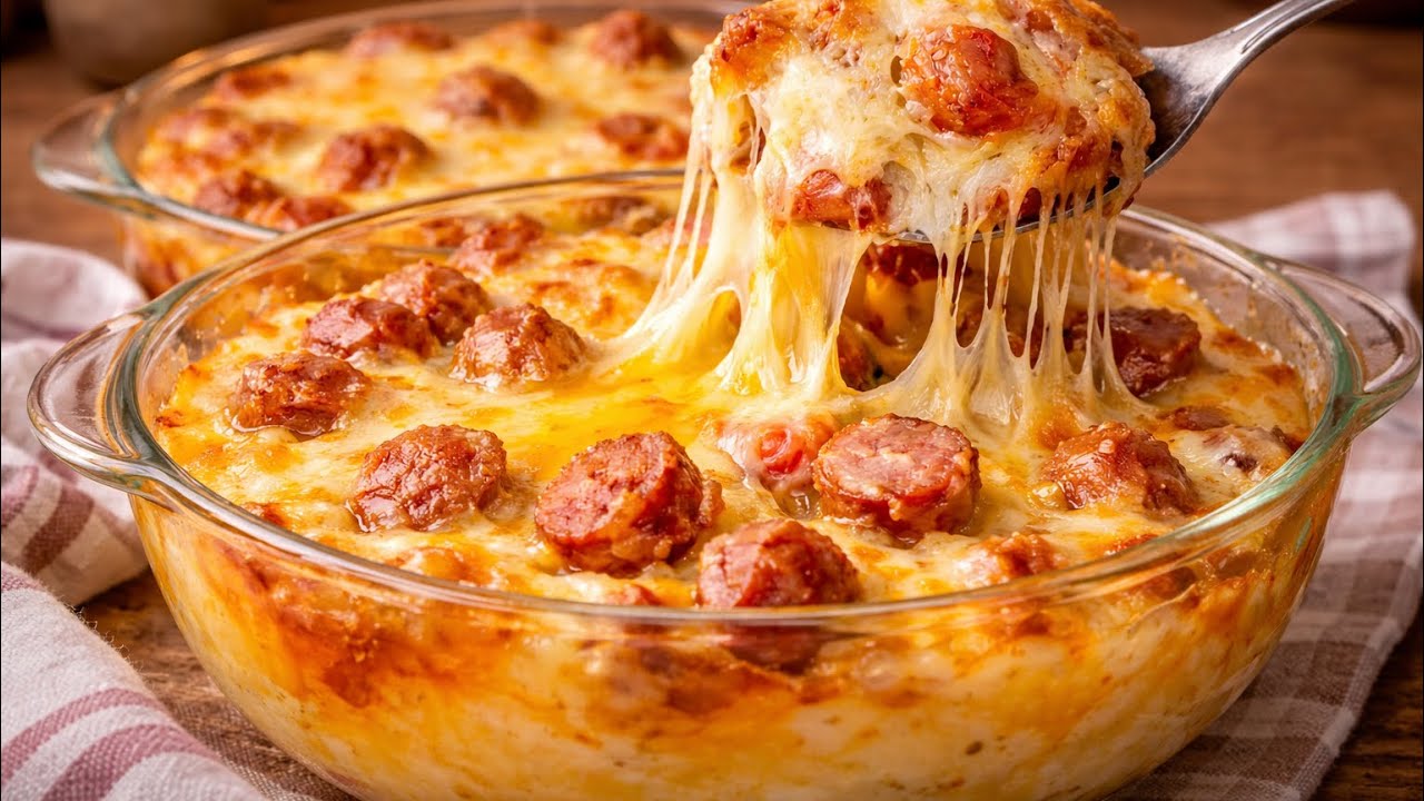 Kartoffelauflauf mit Wurst – herzhaftes Familienrezept