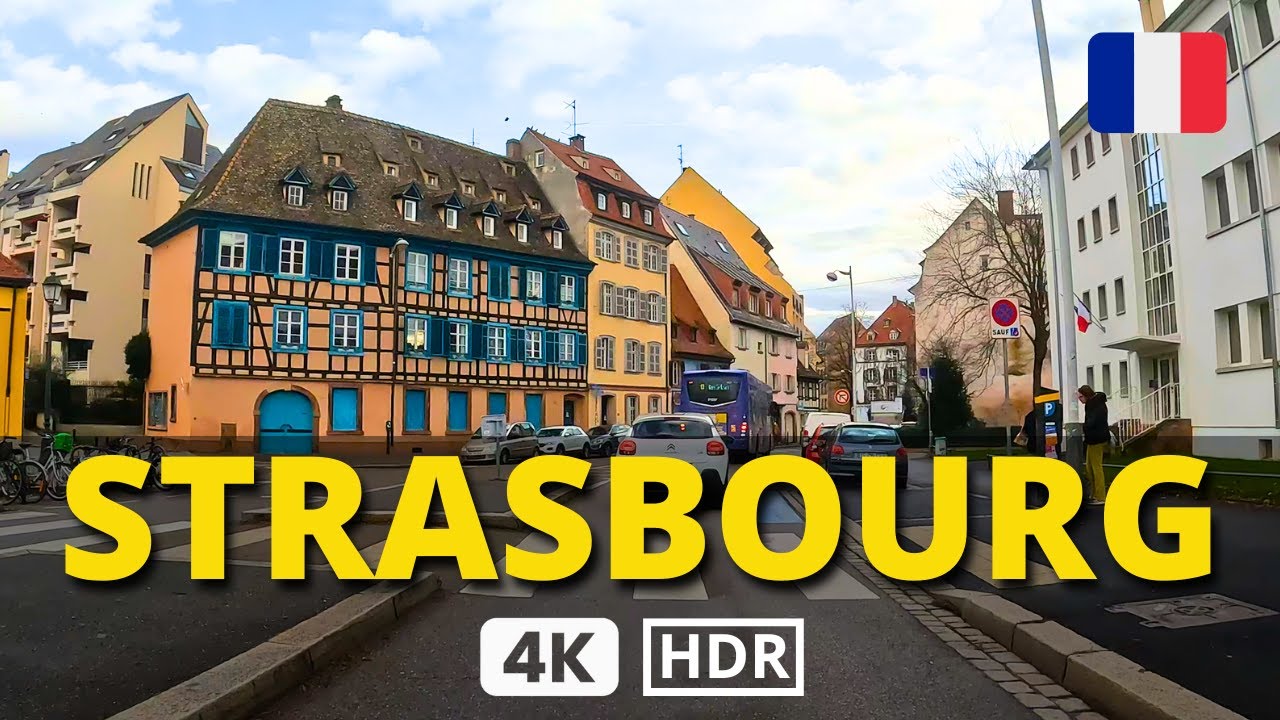 👏🏼 DRIVING Through FRANCE - From MITTELWIHR to STRASBOURG - Tesla ROAD TRIP in 4K UHD 🤯