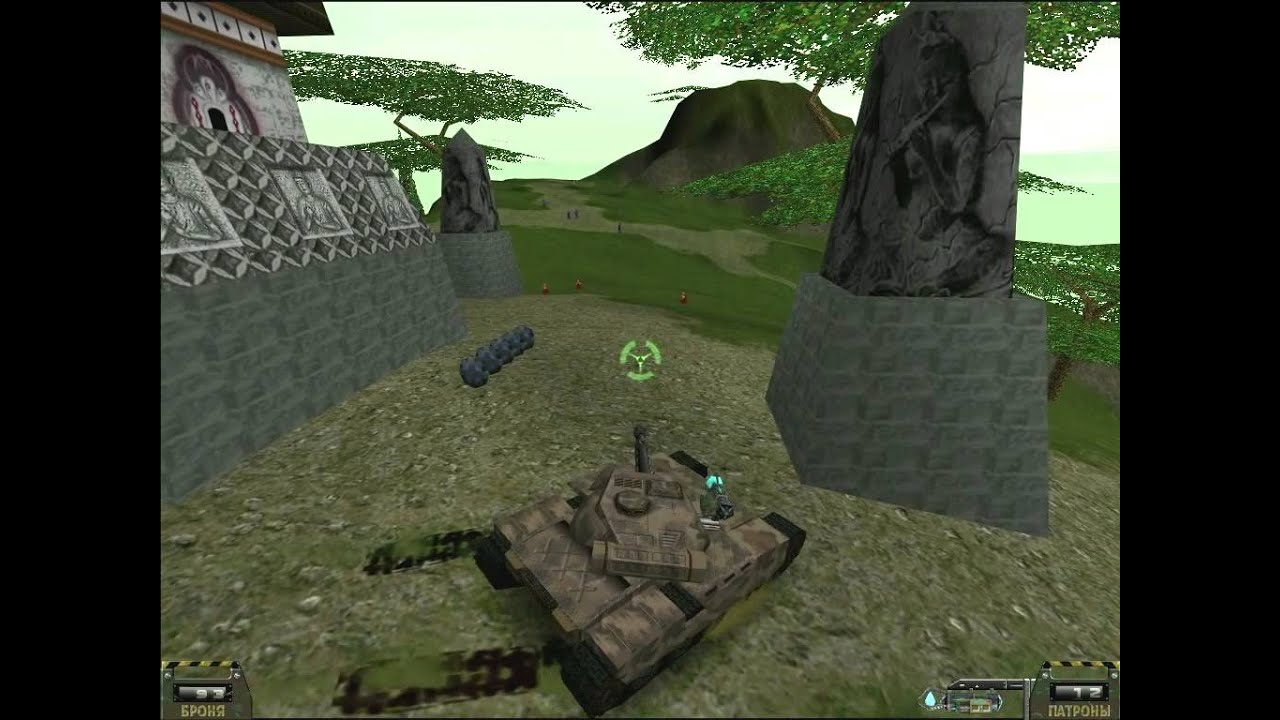 Killer Tank (aka 3D Power Tank) walkthrough (2000, electrotech), medium difficult