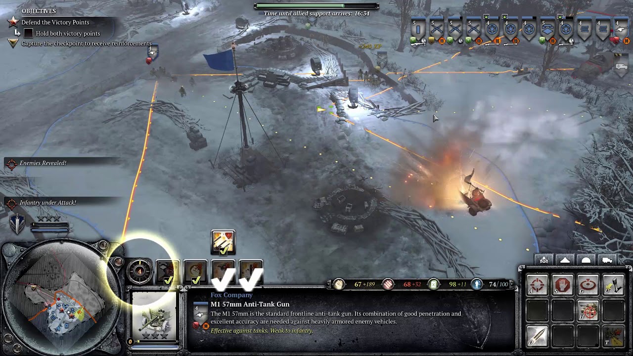 Company of Heroes 2 Ardennes Assault - Mission 2 - Elsenborn Ridge