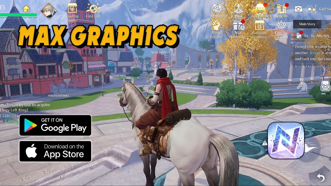 Noah's Heart Ultra Graphics Gameplay (Android / iOS) 1440p 60FPS