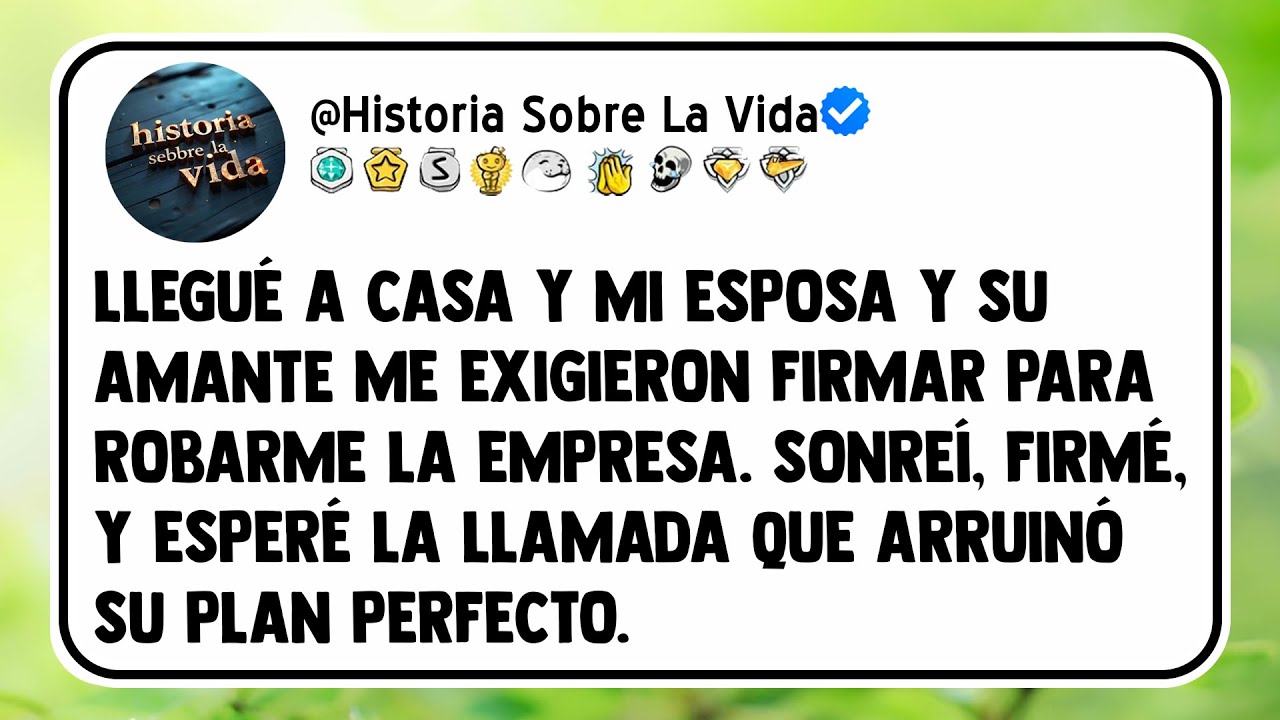 Llegué a casa y mi esposa y su amante me exigieron firmar para robarme la empresa.