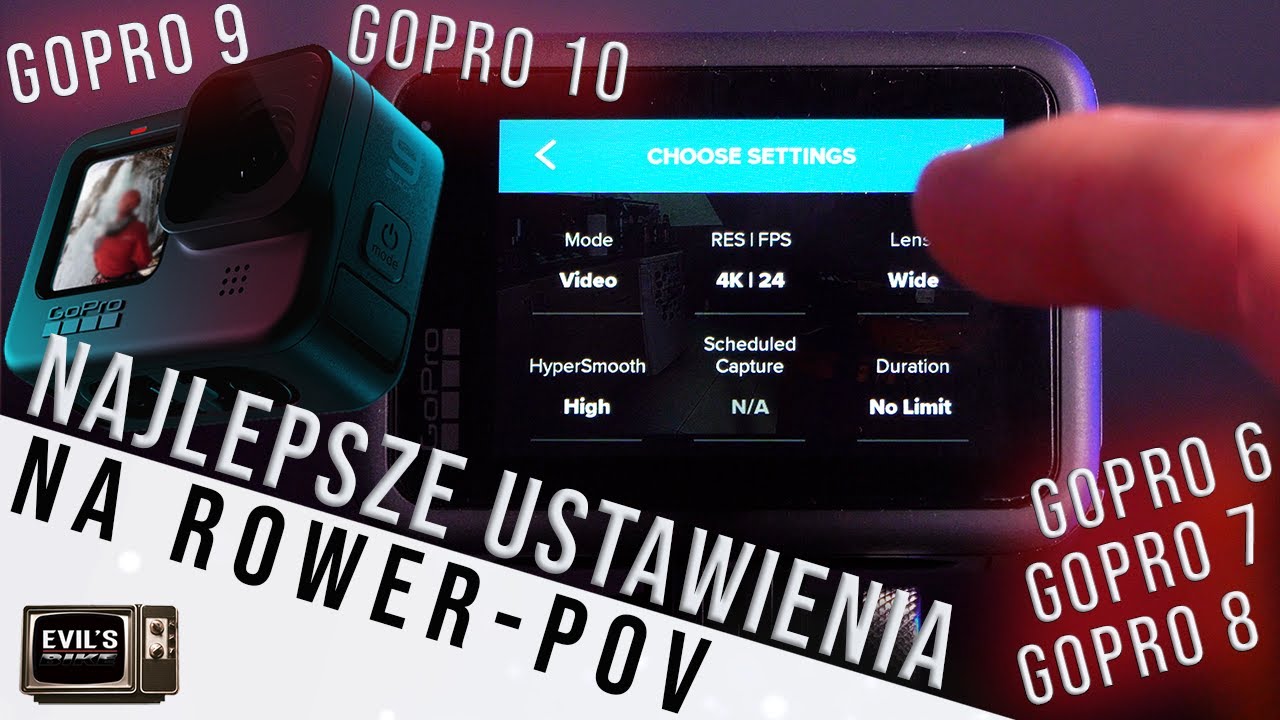 GOPRO - Najlepsze ustawienia na rower #EVILSBIKE #GOPRO #MTB