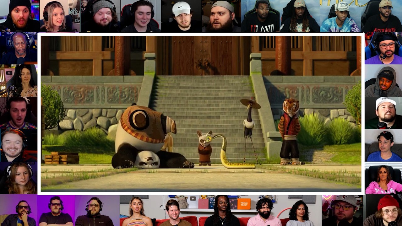 Po vs Furious 5 & Master Shifu | Kung Fu Panda 1 | Reaction Mashup