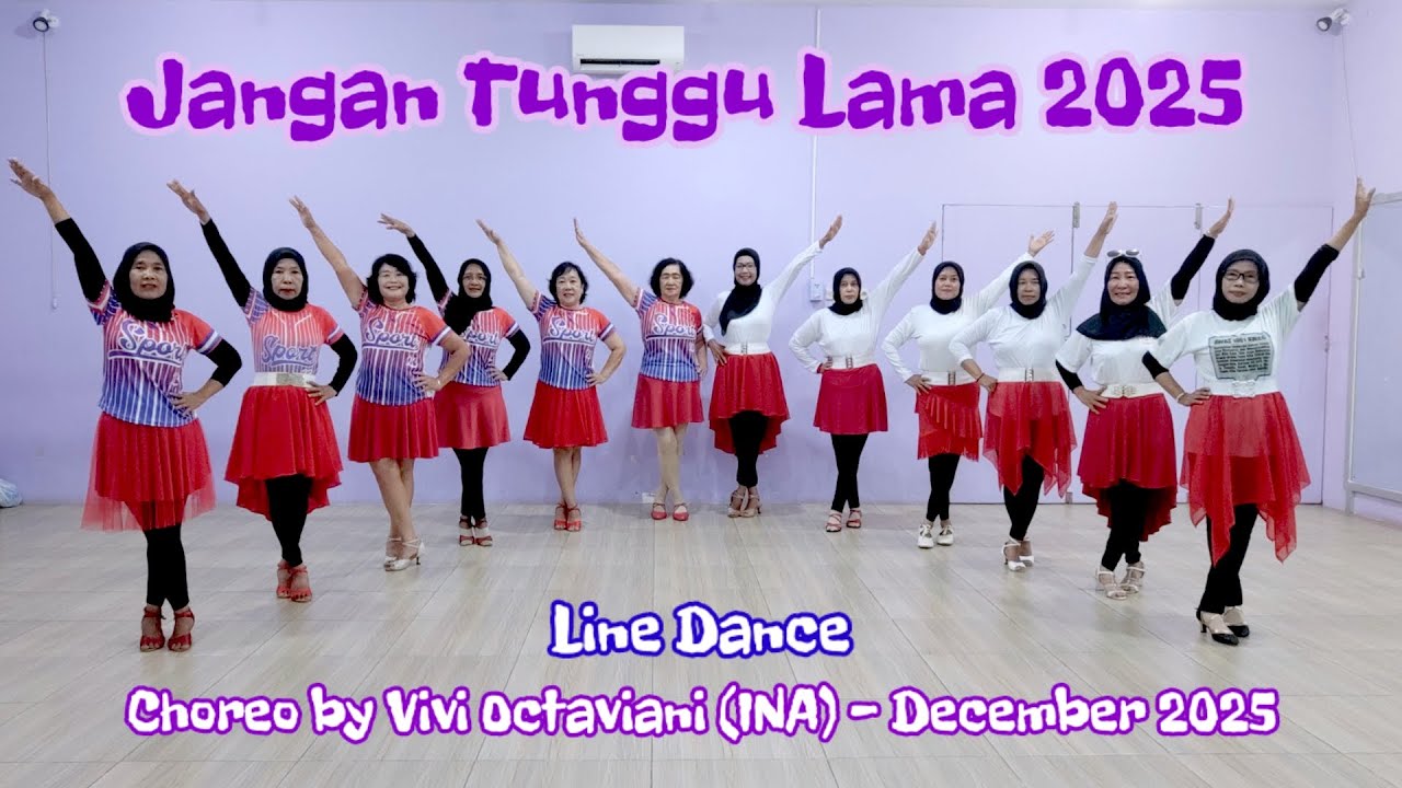 Jangan Tunggu Lama Remix 2025 Line Dance - @vivioctaviani8624 - Begginer 1 restart - Melody Gombong 