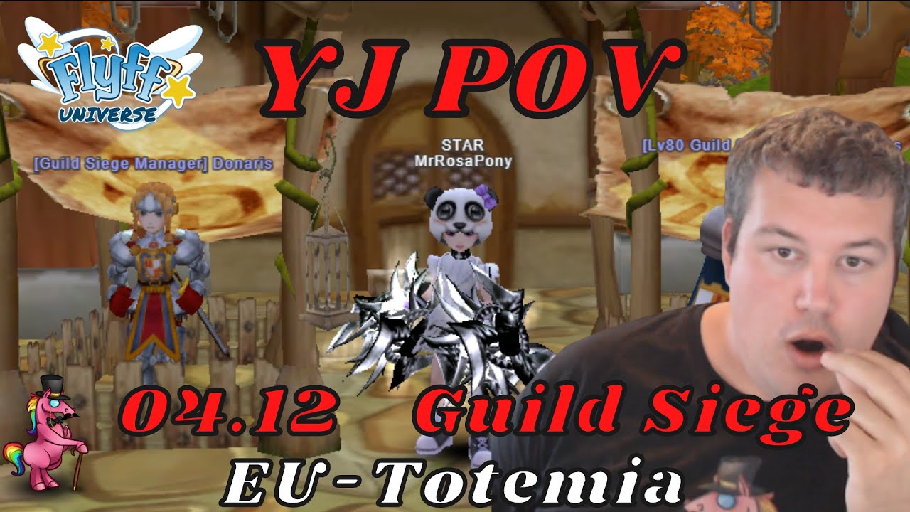 Flyff Universe - Guild Siege YJ POV 04.12 Guild War - Best MMO 2023