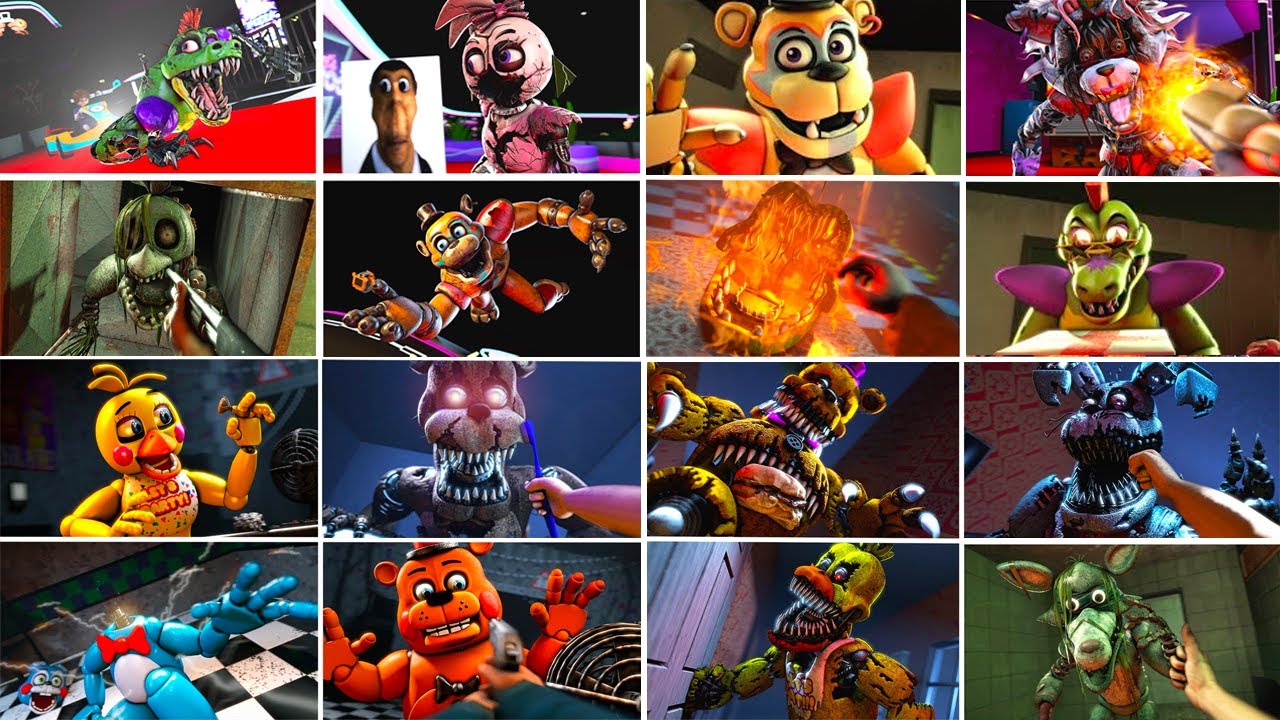 [SFM FNaF] FNAF 1 2 3 4 5 6 Security Breach Counter Jumpscares #2