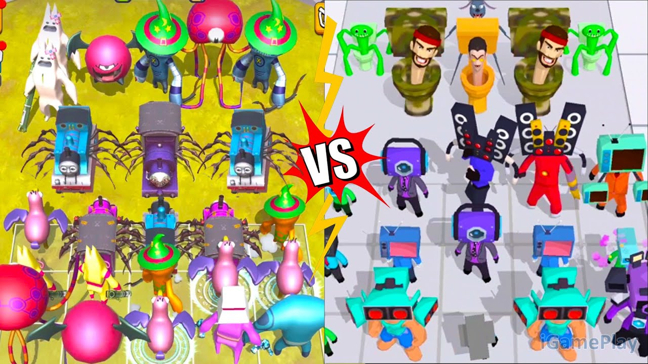 Ban Ban Fight Horror Garten Vs Merge Battle Monster Fight , Merge Battle Gameplay