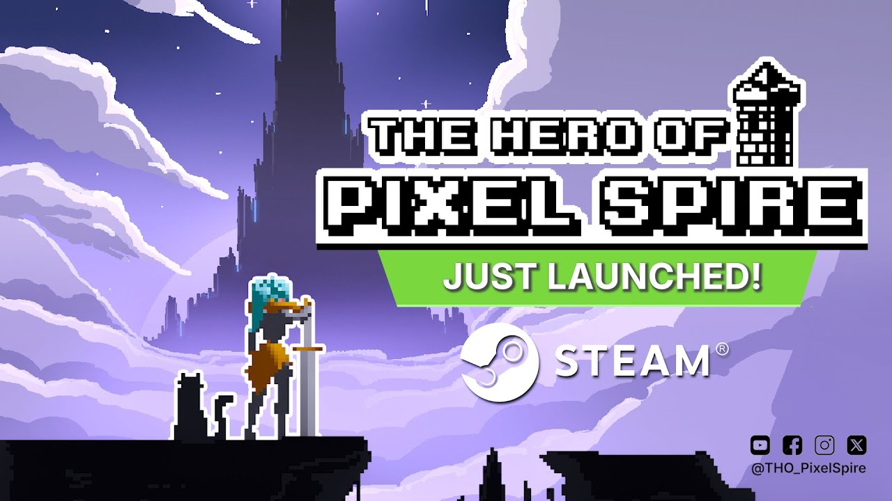 The Hero of Pixel Spire – Action RPG Roguelite with Evolving Spells