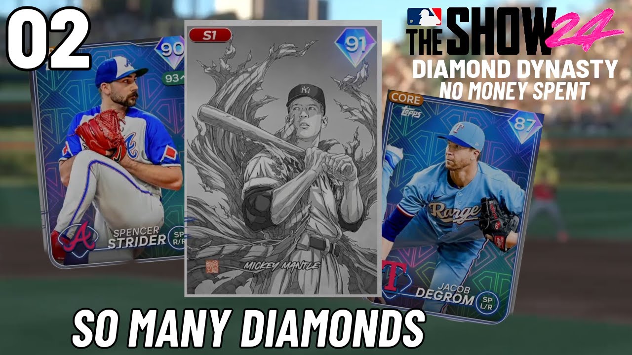 MLB THE SHOW 24 Diamond Dynasty - No Money Spent | Literally the Most DIAMONDS Ive ever pulled EP.2