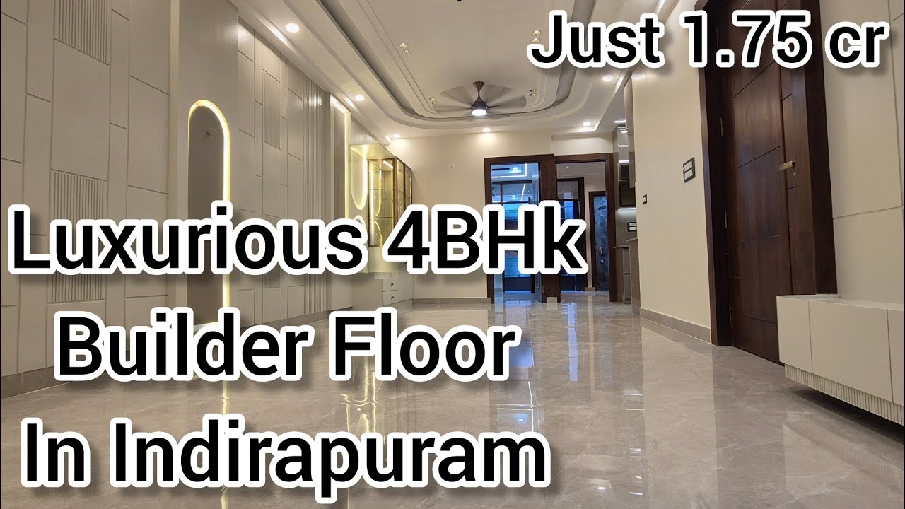 Beautiful 4BHK Builder Floor In Indirapuram, Ghaziabad #forsale #4bhk #luxuriousliving #metro