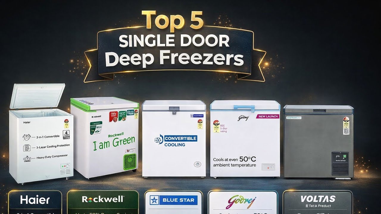 Top 5 Best Deep Freezer Single Door🔥Customer Feedback, Pros Cons