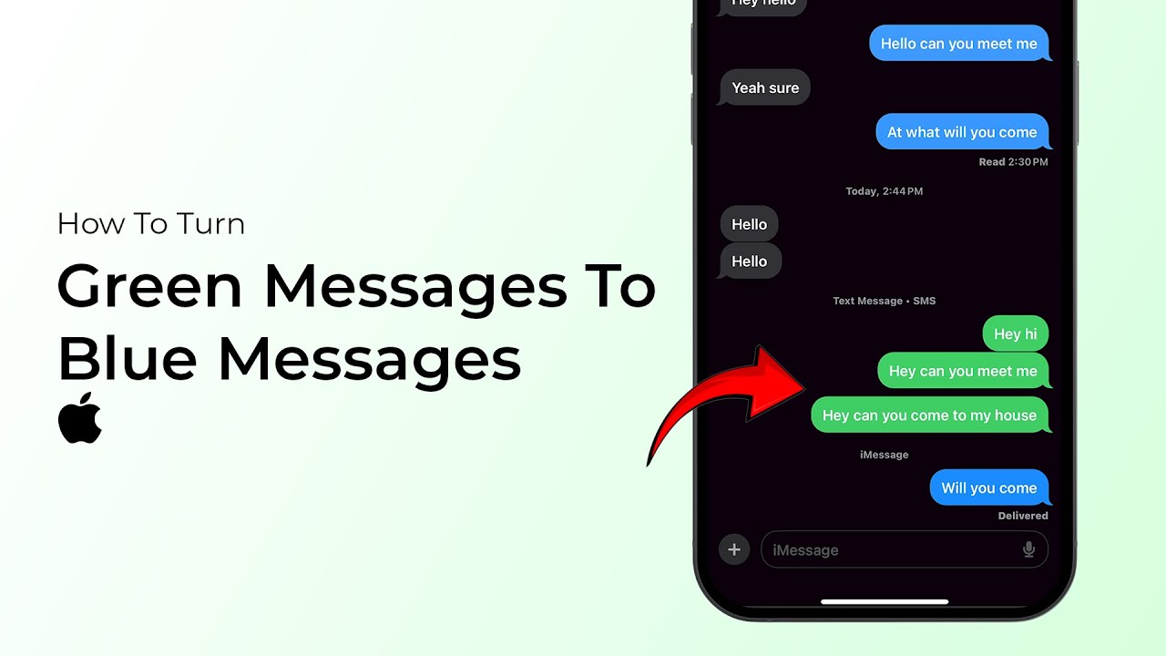 Как превратить зеленые сообщения на iPhone в синие сообщения?