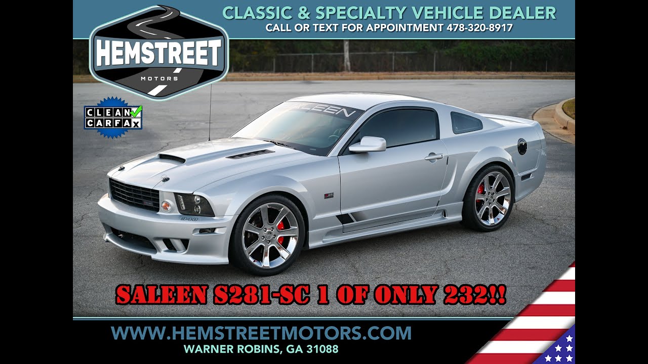2005 Ford Mustang Saleen - SUPERCHARGED - FOR SALE by Hemstreet Motors!