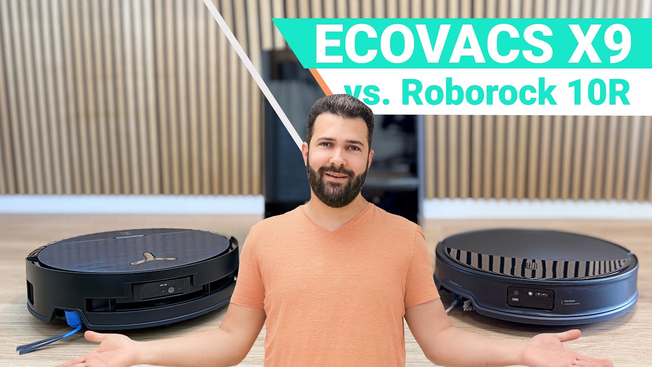 ECOVACS DEEBOT X9 PRO OMNI vs. Roborock Saros 10R | VERGLEICH | Walze vs. Pads