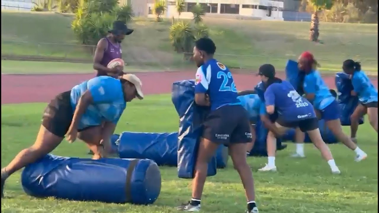 We managed to get some clips of behind the scenes of CPUT women’s training