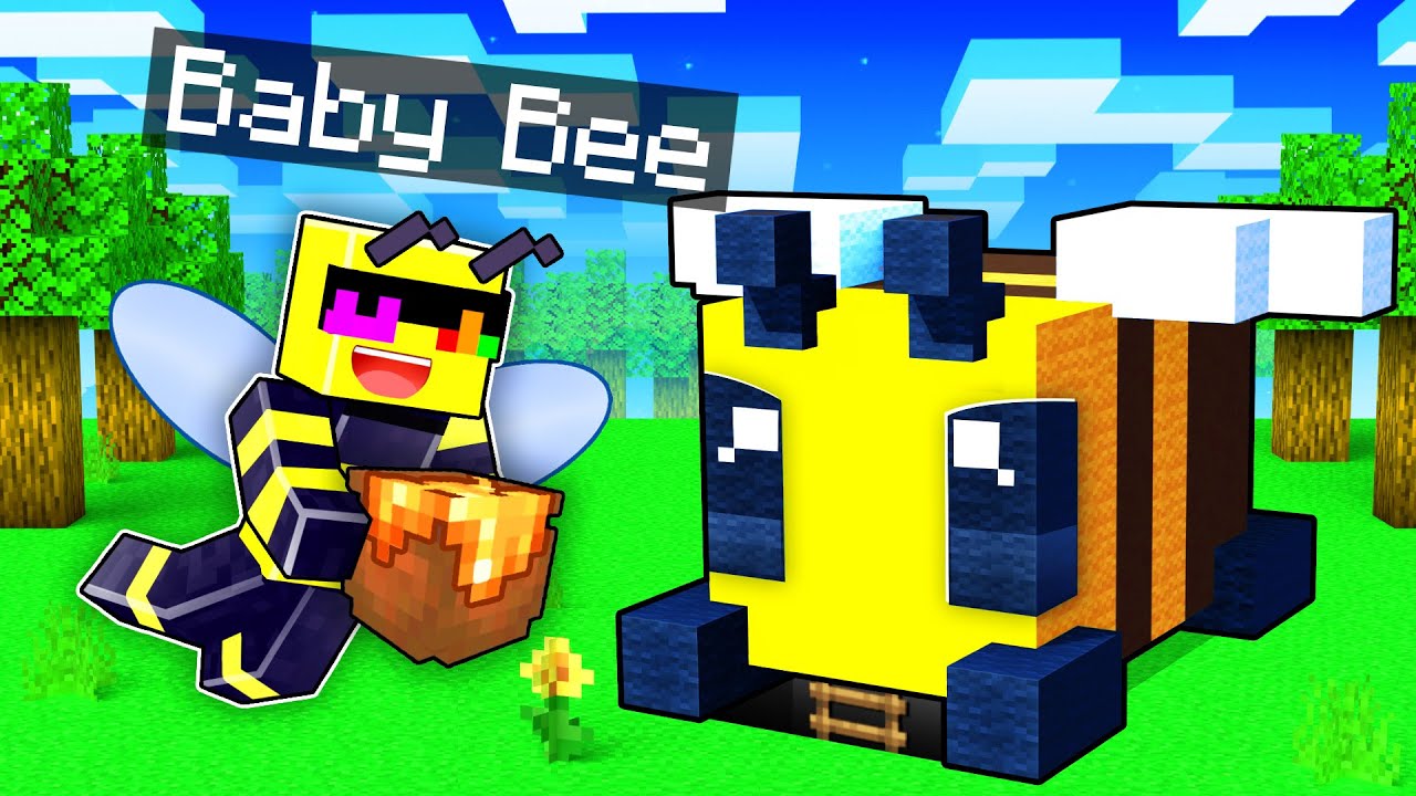 My SECRET BEE BASE In Minecraft