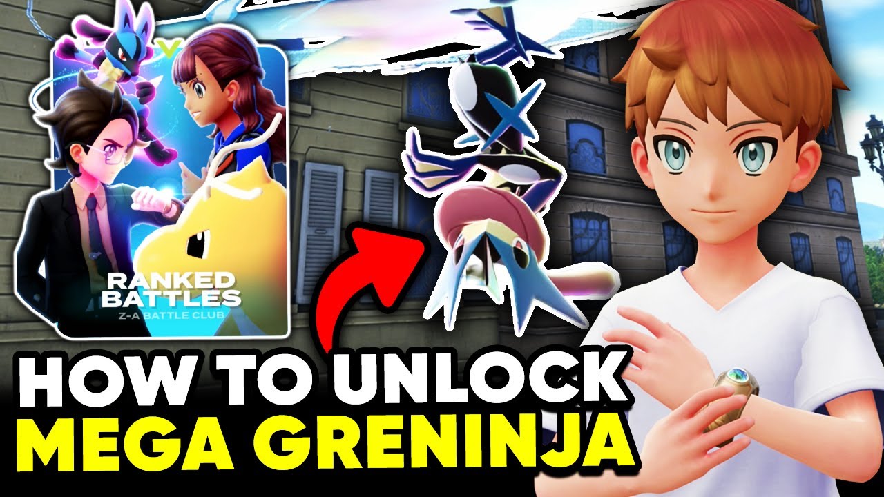 Как открыть Мега Грениндзю в Pokemon Legends Z-A EASY (Руководство клуба рейтинговых боев)