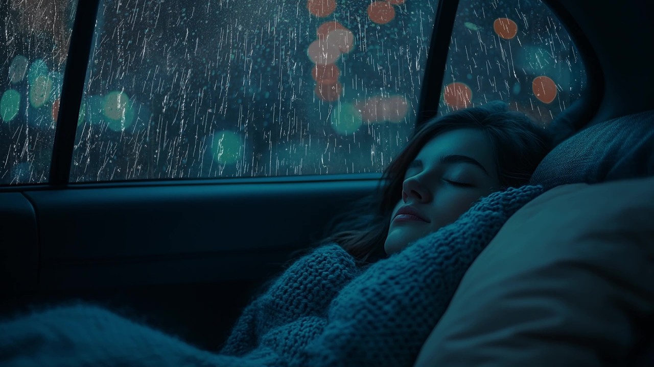 Stop Overthinking Tonight with Heavy Rain & Thunder on Car in Wild Night Storm for Deep Sleep