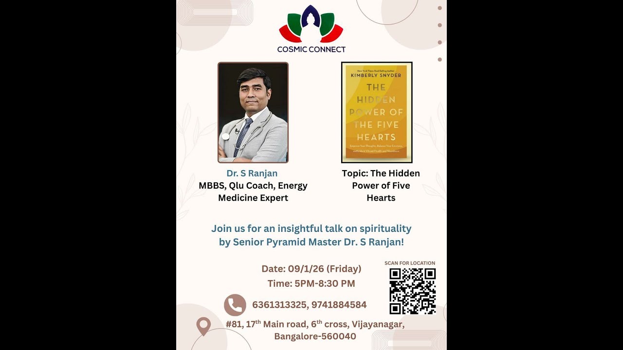🔴 LIVE | Insightful talk on Spirituality | Dr.S Ranjan | Cosmic Connect |#Pmckannada