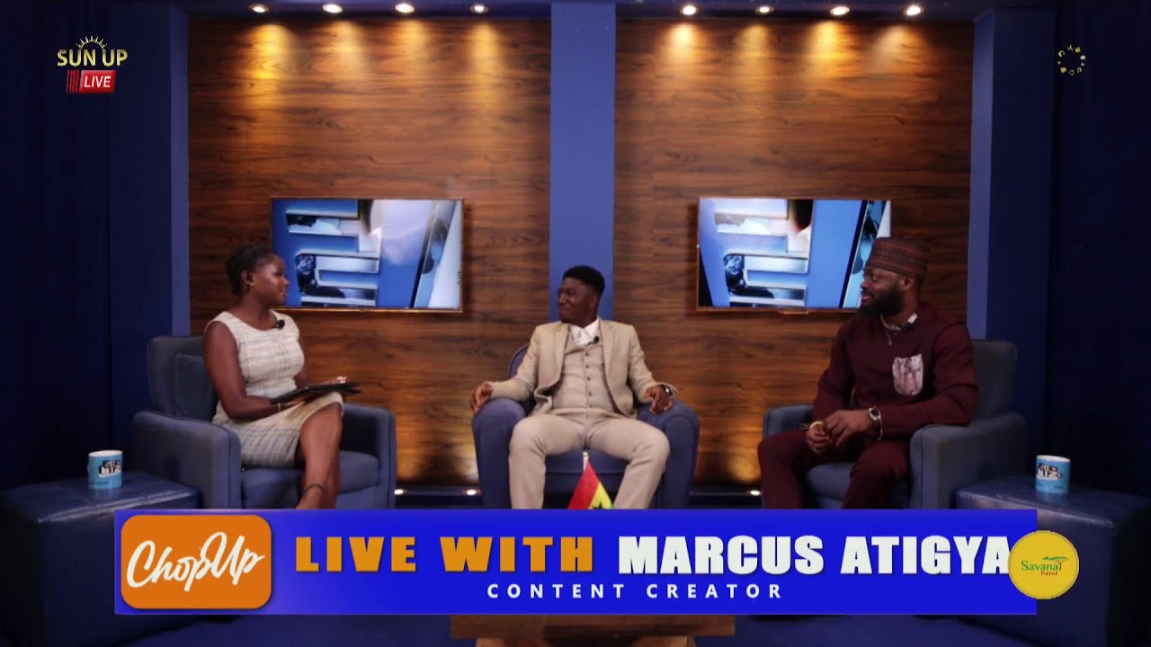 SUNUP LIVE: CHOP UP WITH MARCUS ATIGYA (CONTENT CREATOR)