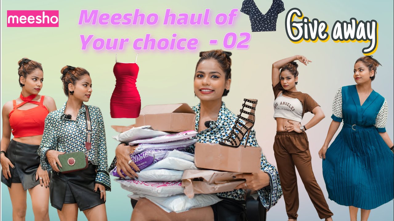 Meesho Haul of your choice - 02 || Give away || Dresses,heels,kurta sets…