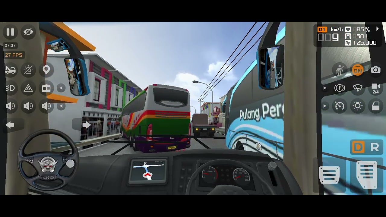 Bus driving with full speed 🚍🚍