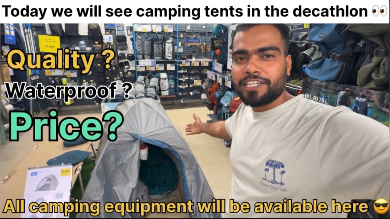 Camping tent 2025 | 2 person 👀 india’s best tent in the Decathlon 😎