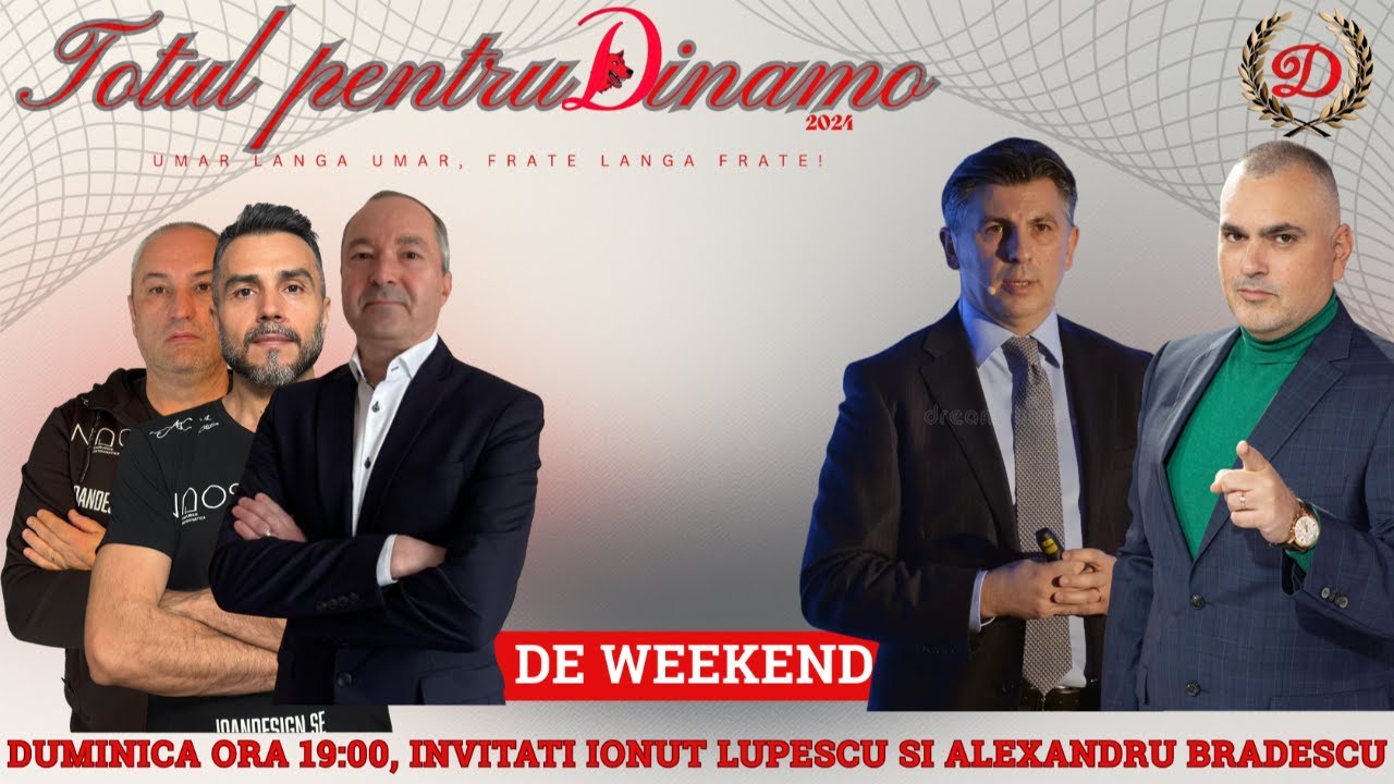 Totul pentru Dinamo de weekend, astăzi  ora 19:00!