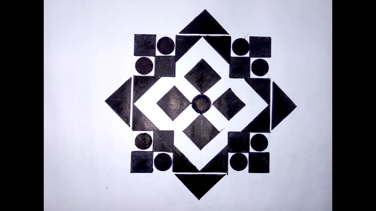 খুব সহজেই জ্যামিতিক আকৃতি নকশা   আঁকা শিখুন
