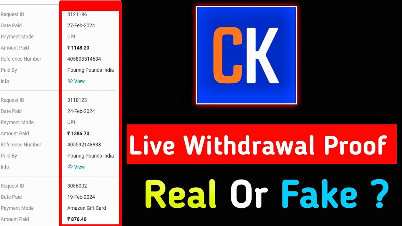 Cashkro App Withdrawal Proof 🤯🤯 || Cashkro Se withdrawal Kese kre || #cashkaroapp