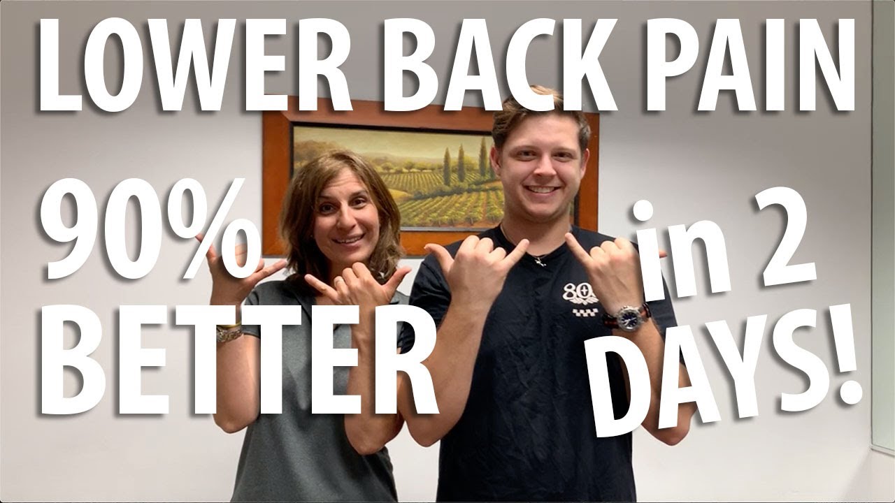 90% lower back pain improved in 2 days by Irvine Chiropractic Posture Doc