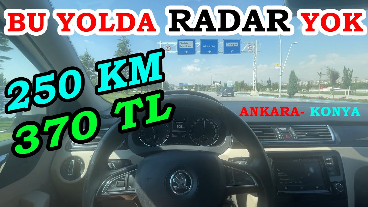 RADARSIZ UZUN YOL ! ORTALAMA YAKIT TÜKETİMİ / Skoda Rapid 1.6 TDİ Ankara- Konya Vlog